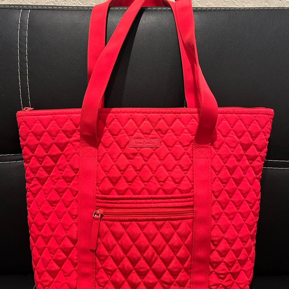 Vera Bradley Vibrant Red Quilted Tote